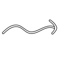 Spiral line icon. Simple illustration of spiral line icon for web vector
