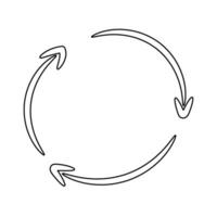 Arrow icon illustration sign design style. Arrow symbol for web site and mobile app vector