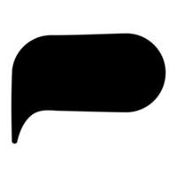 Speech bubble icon. Simple illustration of speech bubble icon for web vector