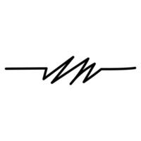 Sound wave icon . Simple illustration of sound wave icon for web vector