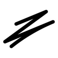 Grill sticks flat icon. black symbol. Pictogram is isolated on a white background. Designed for web and software interfaces. vector
