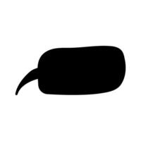 Speech bubble icon. Hand drawn illustration of speech bubble icon for web design. vector