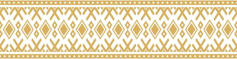 Bold Geometric Stripe Design with Ethnic Tribal Retro Aztec Border. vector