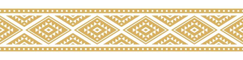 Geometric Aztec Design with Ethnic Stripe and Retro Tribal Border Elements. vector