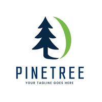Abstract Pine Tree Logo Forming Letter D Simple and Unique Design vector