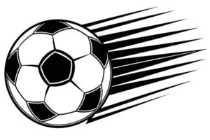 A dynamic Soccer Ball in Motion Stock Photo vector