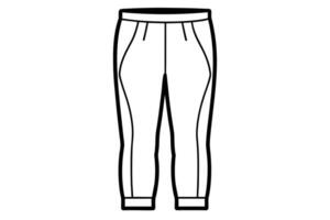 Stylish Trousers Design Template vector