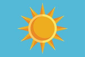 Bright Sunny Day Icon for Weather App or Website vector