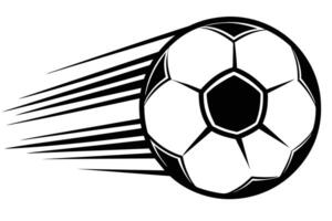 Dynamic Soccer Ball in Motion Stock Photo vector