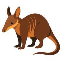 Flat Design Aardvark Character vector