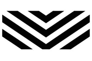 Abstract black and white chevron pattern vector