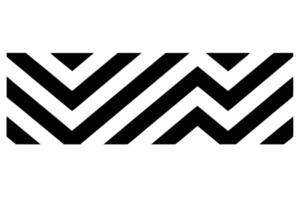 Black and White Zigzag Pattern Background vector