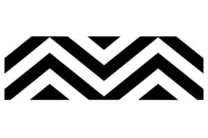 Abstract Black and White Zigzag Pattern Background vector