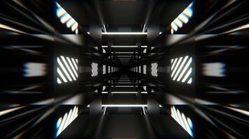 White Rhythmically Shimmering Striped Tunnel Background VJ Loop in 4K video