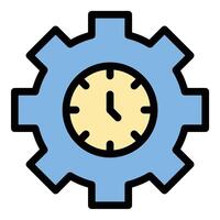 Work in progress icon flat line style illustration representing ongoing development and incomplete tasks, suitable for project management, construction vector