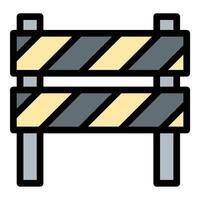 Work in progress icon flat line style illustration representing ongoing development and incomplete tasks, suitable for project management, construction, and creative work projects vector