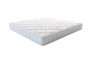 Beautiful Thick Soft White Mattress isolated on transparent background png