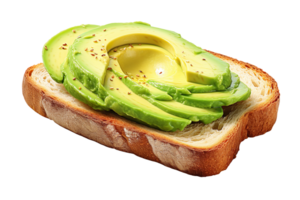 Avocado Toast isolated on transparent background png