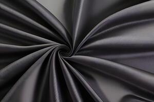Dark Grey Fabric Swirl Luxurious Texture and Elegant Drape photo