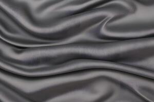 Gray Satin Drape Elegant Texture and Smooth Fabric photo