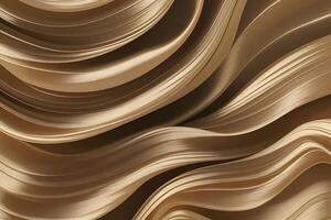 Abstract Golden Waves A Symphony of Curves and Hues photo