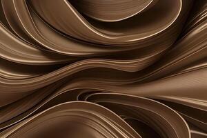 Abstract Brown Waves A Symphony of Curves and Shadows photo