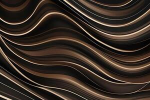 Abstract Brown and Beige Waves A Luxurious Digital Art photo