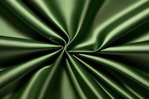 Abstract Green Silk Drape Luxurious Texture and Smooth Emerald Green Fabric photo