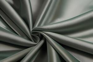 Elegant Sage Green Fabric Drape Luxurious Texture and Smooth Surface photo