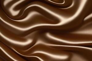 Luxurious Brown Silk Fabric Texture Abstract Draped Background photo