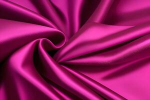 Magnificent Magenta Satin Drapery A Luxurious Textile Abstract photo