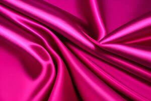 Fuchsia Silk Drapery A Luxurious Textile photo