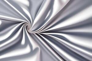 Silver Swirl Abstract Silver Fabric Texture photo