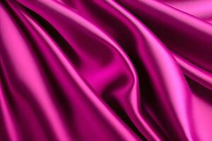 Abstract Draped Pink Silk Fabric Texture Background photo