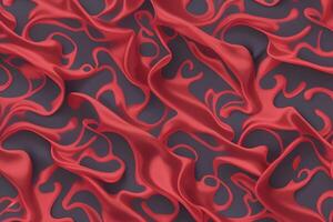 Abstract Red Silk Drapery A Study in Texture and Flow photo