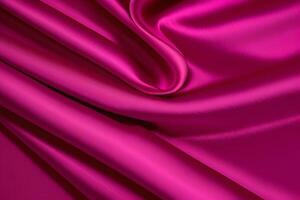 Deep Magenta Silk Drapery Luxurious Texture and Rich Color photo