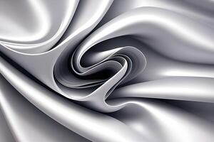 Abstract Silver Drapery A Study in Smooth Curves and Luxurious Textures photo