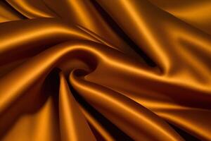 Golden Satin Fabric Texture Luxurious, Smooth, and Elegant Drape photo