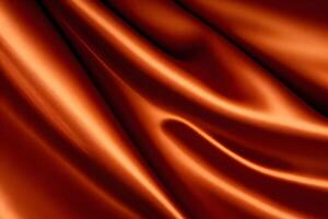 Luxurious Copper Satin Drape Abstract Texture Background photo