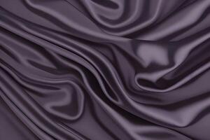Draped Purple Silk Fabric Texture Abstract Background of Smooth, Luxurious Material with Elegant Waves and Soft, Shiny Surface photo