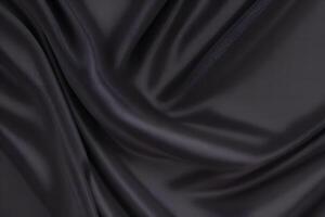 Elegant Draped Dark Fabric A Study in Texture and Shadow photo