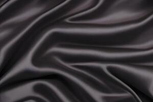 Dark Elegance Abstract Draped Satin Fabric Texture photo