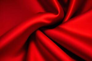 Crimson Silk Drapery A Luxurious Red Abstract photo