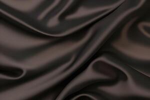 Dark Brown Elegant Satin Fabric Texture photo