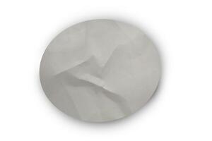 A white oval with a gray background photo