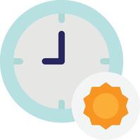 Sun Clock Weather Date vector