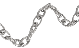 a chain with a loop on it, on a transparent background png