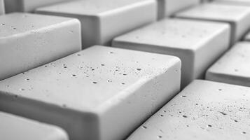 A close up of a white keyboard with a few keys photo