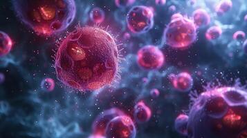 A group of red blood cells in a dark background photo