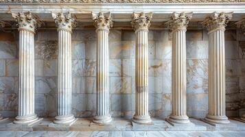 Columns in the marble building photo